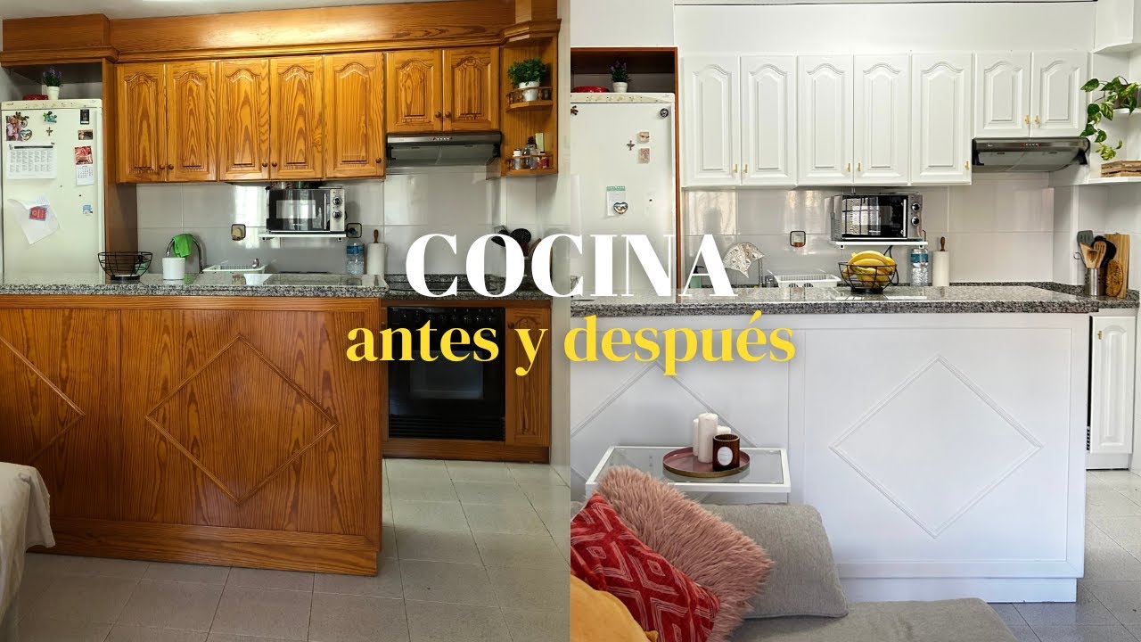 Transformación de COCINA pequeña | PINTAMOS Y REORGANIZAMOS 👩🏽‍🎨 | Todo el antes y después