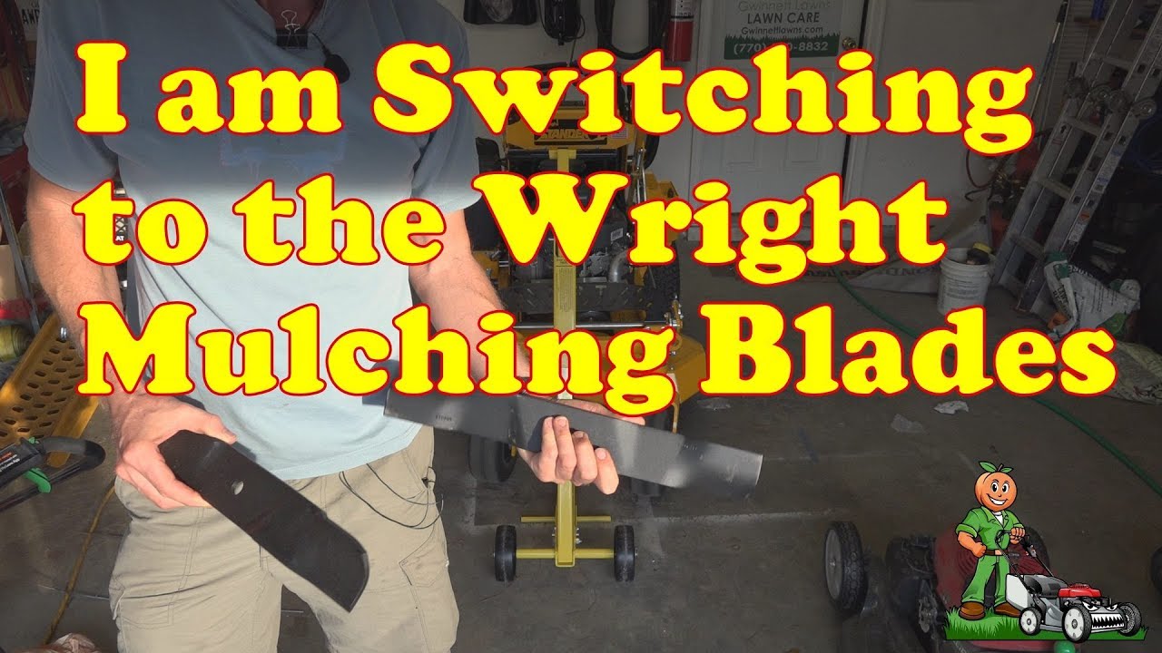 I am swapping to Wright Mulching Blades on the 36i stander