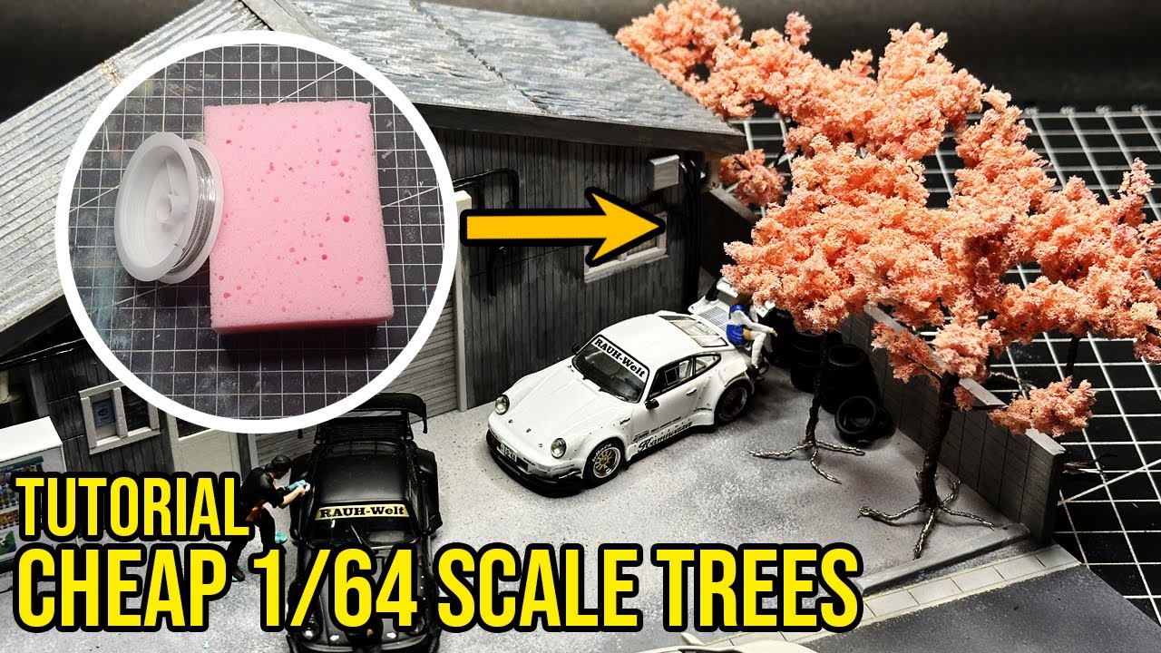 How to make cheap 1/64 model trees for your diorama