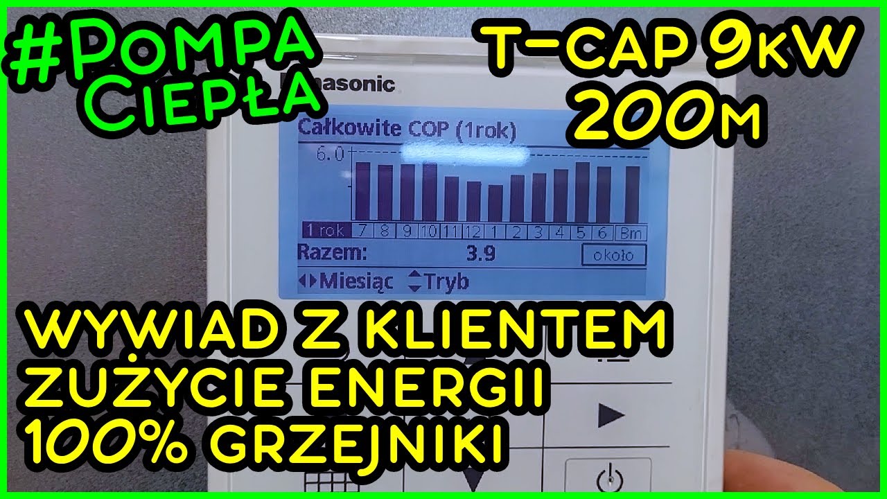 Wydajność Panasonic T-CAP 9kw / 100% grzejniki / Wywiad z Klientem