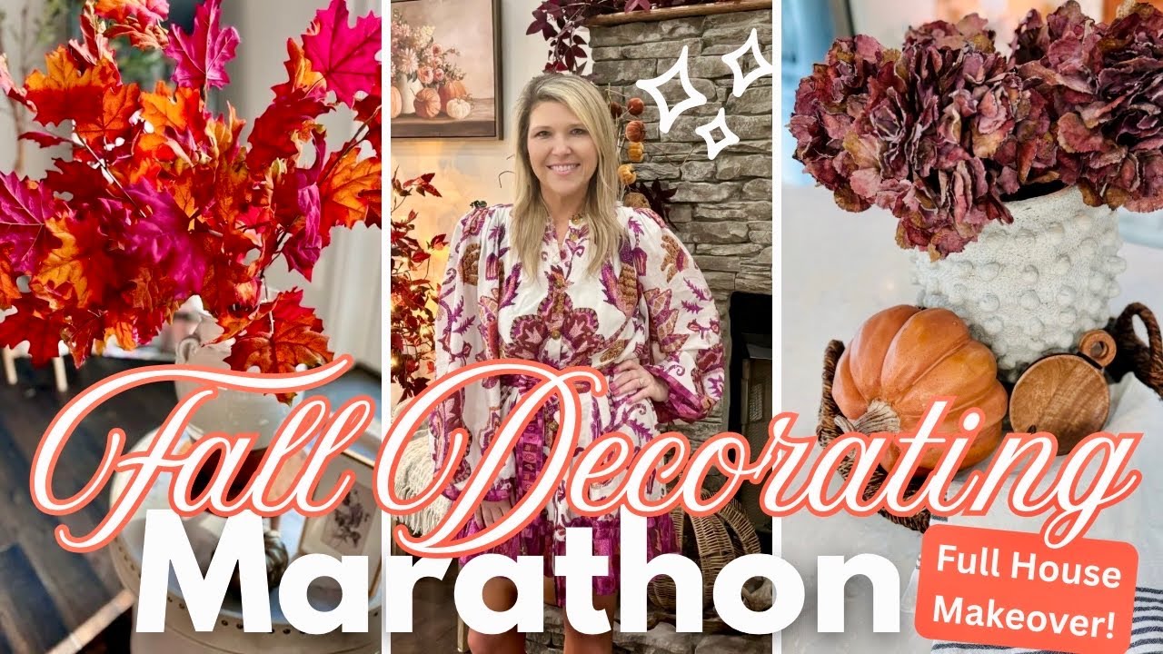 🍂Ultimate Fall Decorating Marathon | Whole House Transformation with Autumn Vibes!🍁
