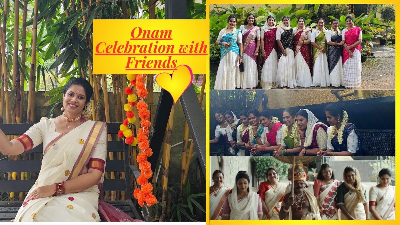 Onam Celebration with Friends | Onam Sadhya, Pookalam, Games [LOCATION],ഓണാഘോഷം