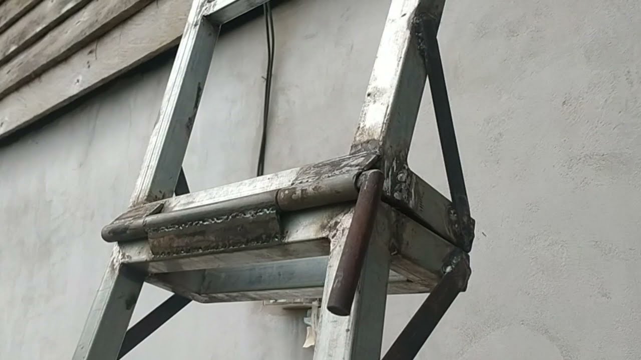 Inovasi pemulah || membuat tangga 2 dalam 1 dari besi holow || tukang las pemulah