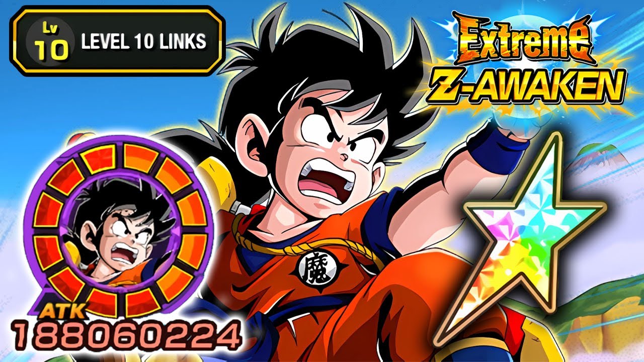 100% EZA INT LR KID GOHAN LEVEL 10 LINKS SHOWCASE!!! Dragon Ball Z Dokkan Battle