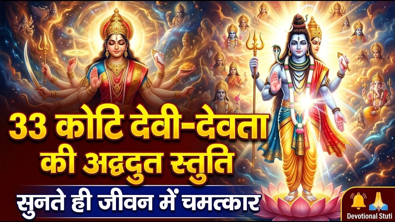 33 कोटि देवी-देवताओं की अद्भुत स्तुति | सुनते ही जीवन में चमत्कार | Divine Stuti