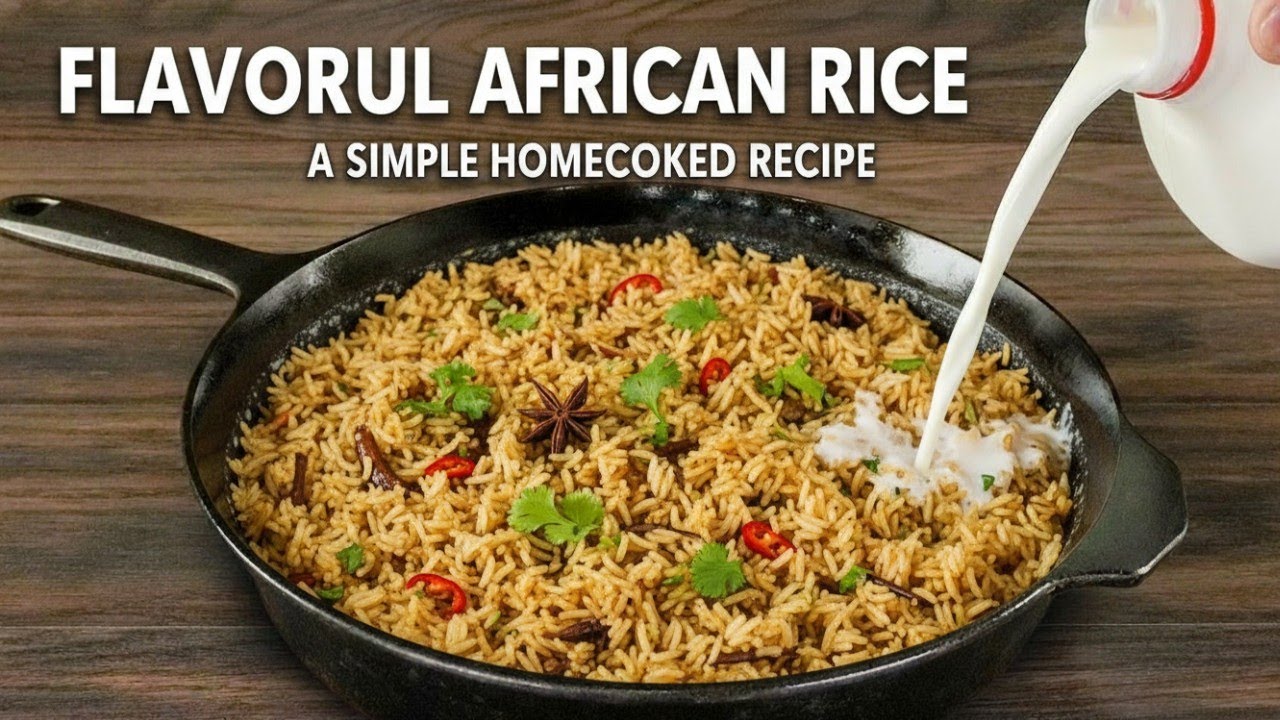 Готовим вкусный ангвамо, рецепт тушеного риса по-гански #cookingchannel