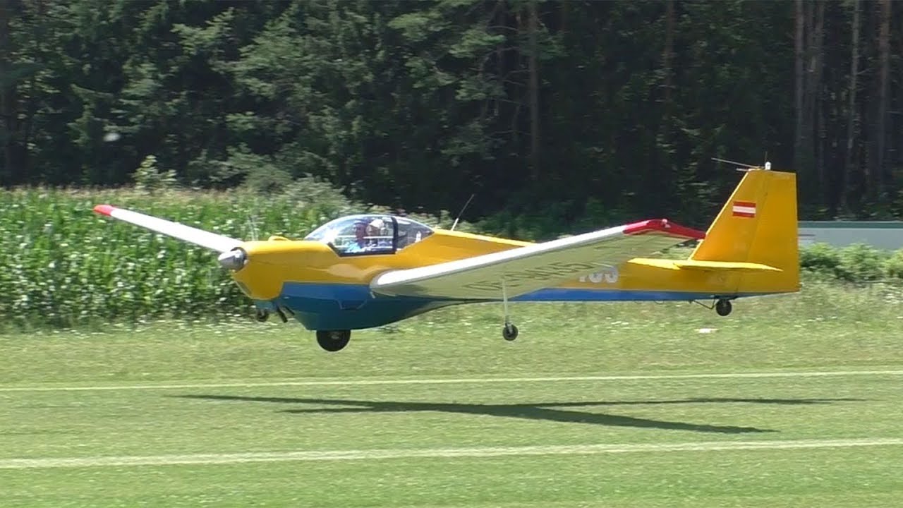Scheibe SF-25 C Falke takeoff at Airfield Nötsch | OE-9435