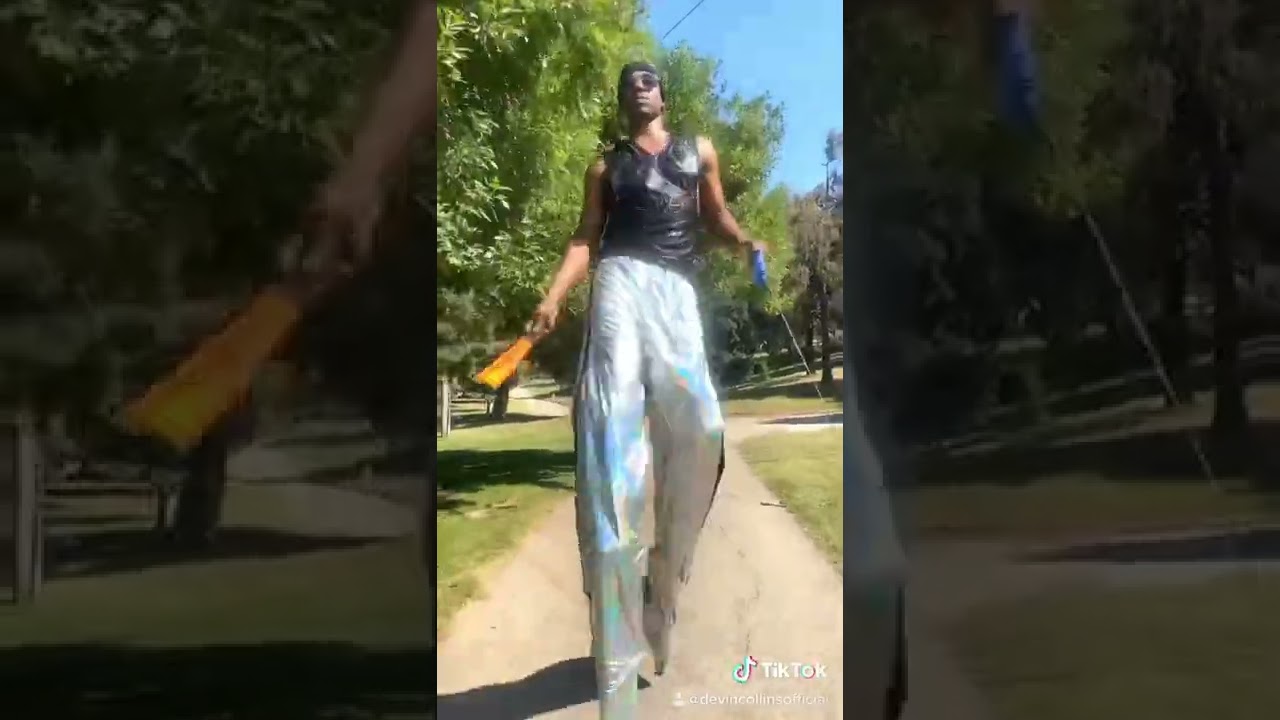Stilt Walker Walking Dog #stiltwalker #stilt #stilts #dog #dogs #anime #junkoenoshima #tiktok #gay