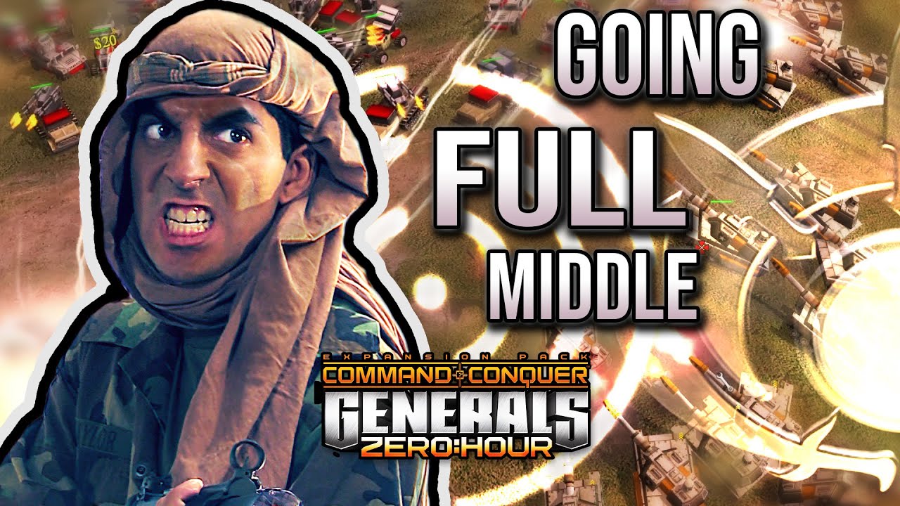 Going for 4 Supply Stashes in the Middle and I Shall NOT Yield! | C&C Generals Zero Hour