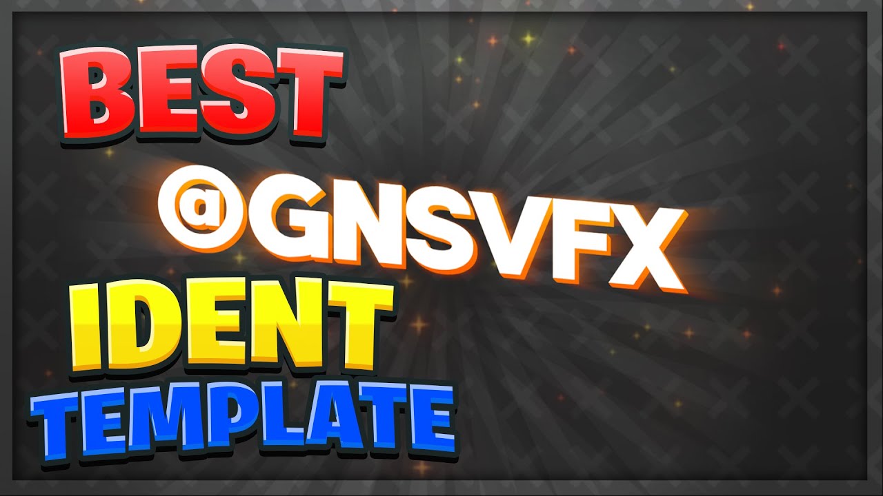 The BEST 'Edited By' INTRO/IDENT Template! *FREE* Templates