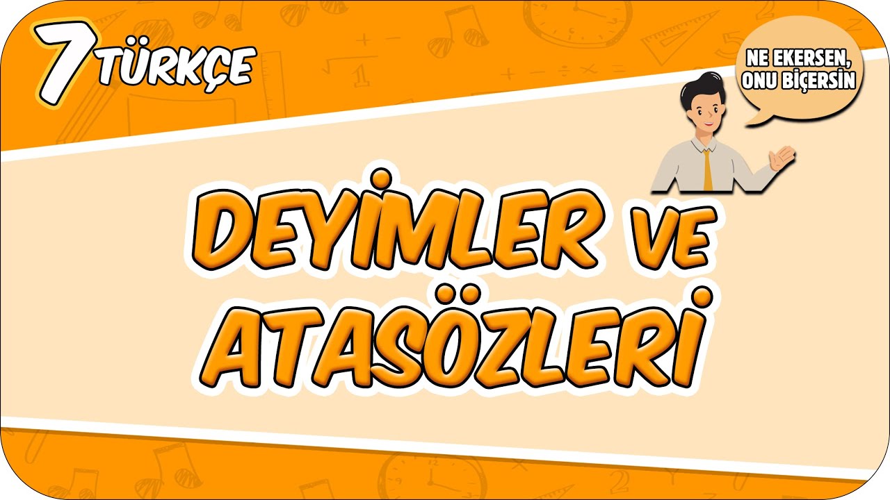 Deyimler ve Atasözleri 📙 7TURK5 #2026