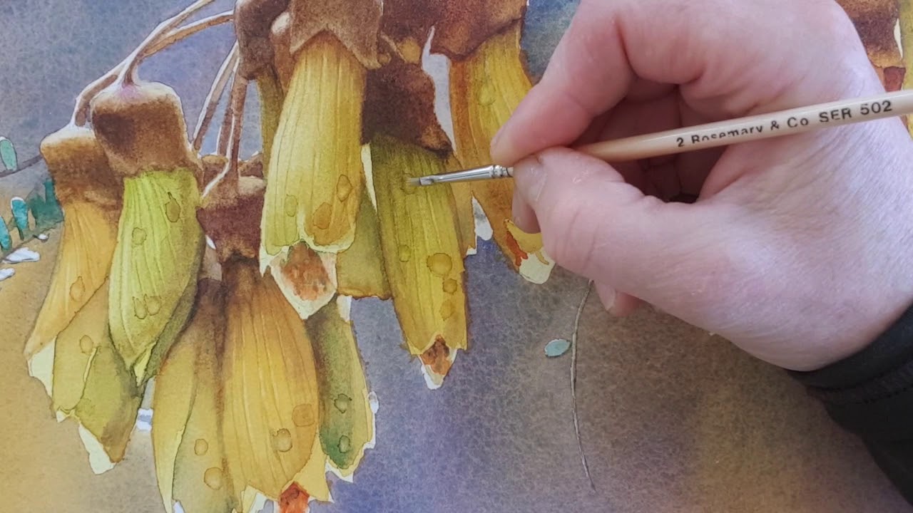 How to paint Dew Drops in watercolour with Svetlana Orinko
