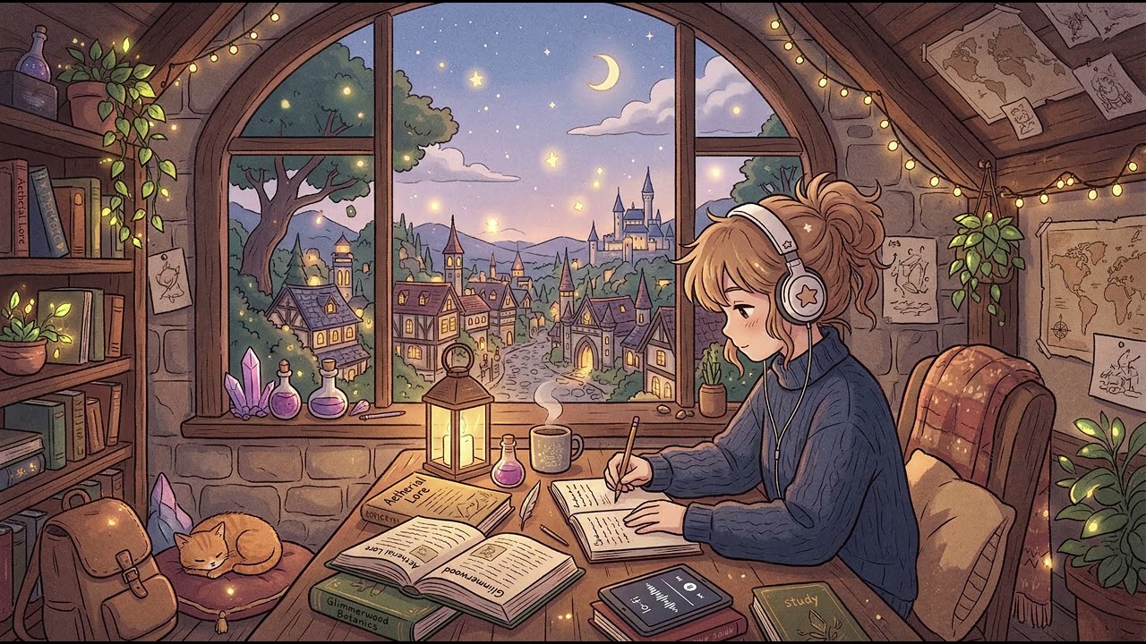 Relaxing Study Lofi Beats 1 hour [ Relax ] [ Study ]