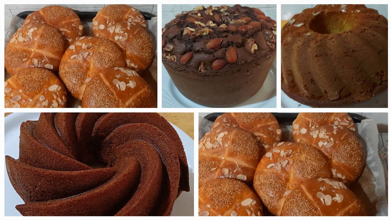 خبز العيد مع تلات أنواع من الكيك بمذاق مختلف