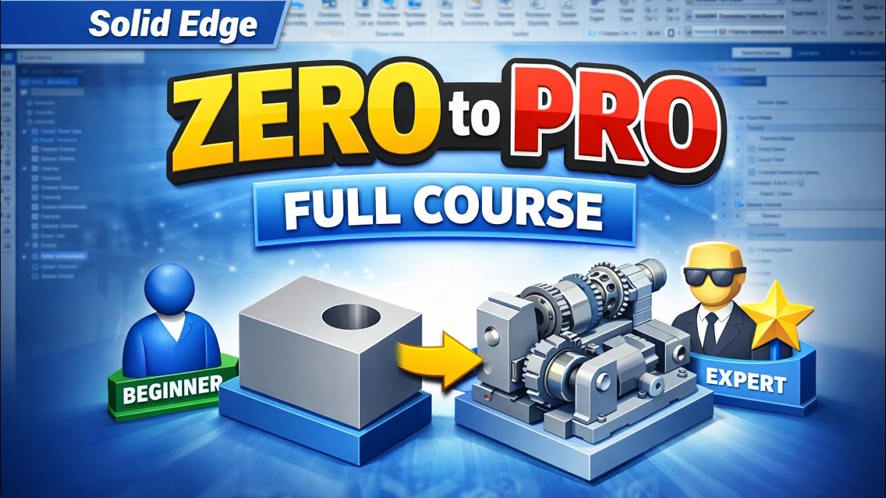 👉 Solid Edge Tutorial for Beginners – Lesson 1  Introduction & User Interface