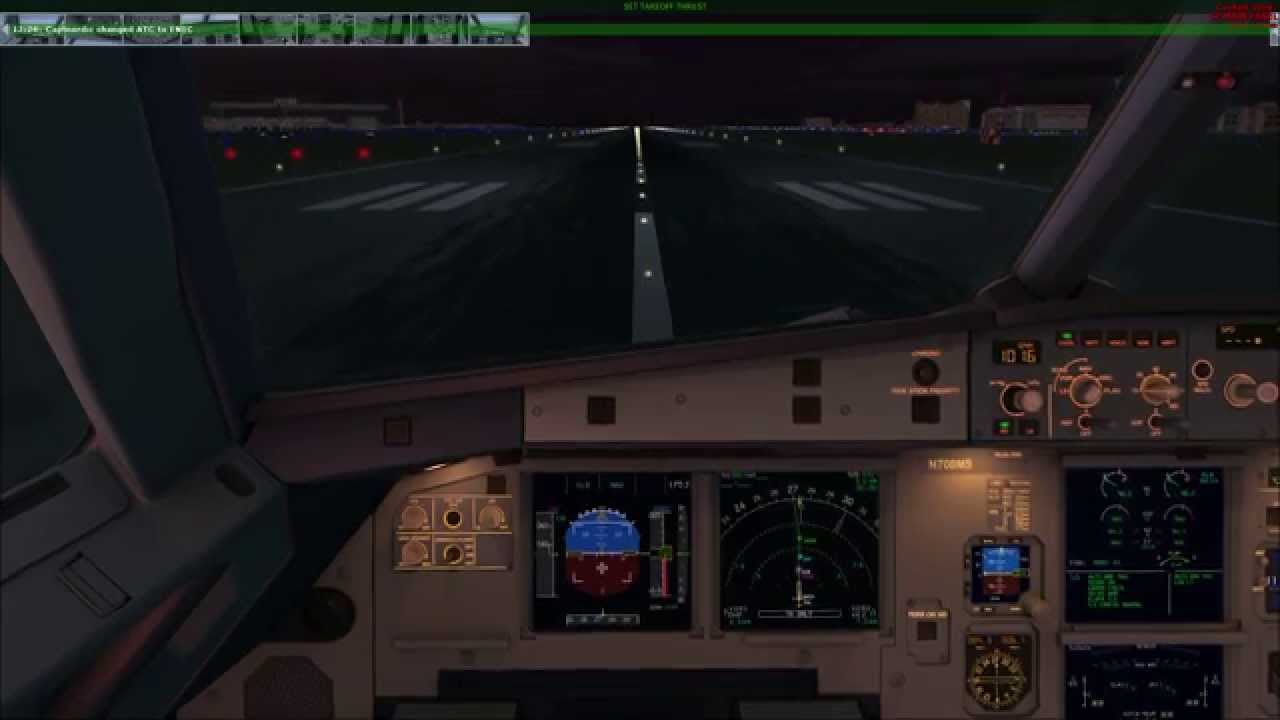 Aerosoft Airbus A320 takeoff Miami American Airlines FSX