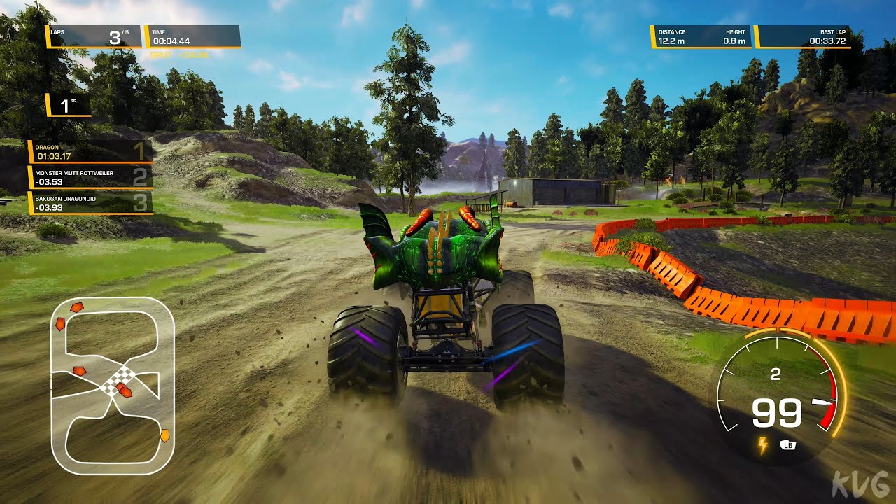 Monster Jam Steel Titans 2 - Dragon - Gameplay (PC UHD) [4K60FPS]