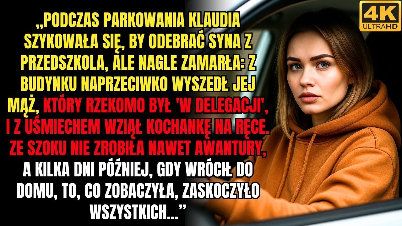 „Zaparkowała, szykowała się, by odebrać syna  Ale zamarła, gdy zobaczyła męża, który rzekomo był w