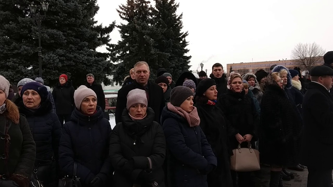 Масове виконання Гімну України (Бердичів, 2019 р.)