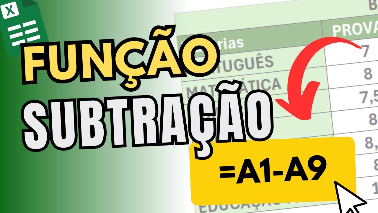🔥 Aprenda SUBTRAÇÃO no Excel em 5 Minutos! 😎 | Dicas Simples e Rápidas 📊