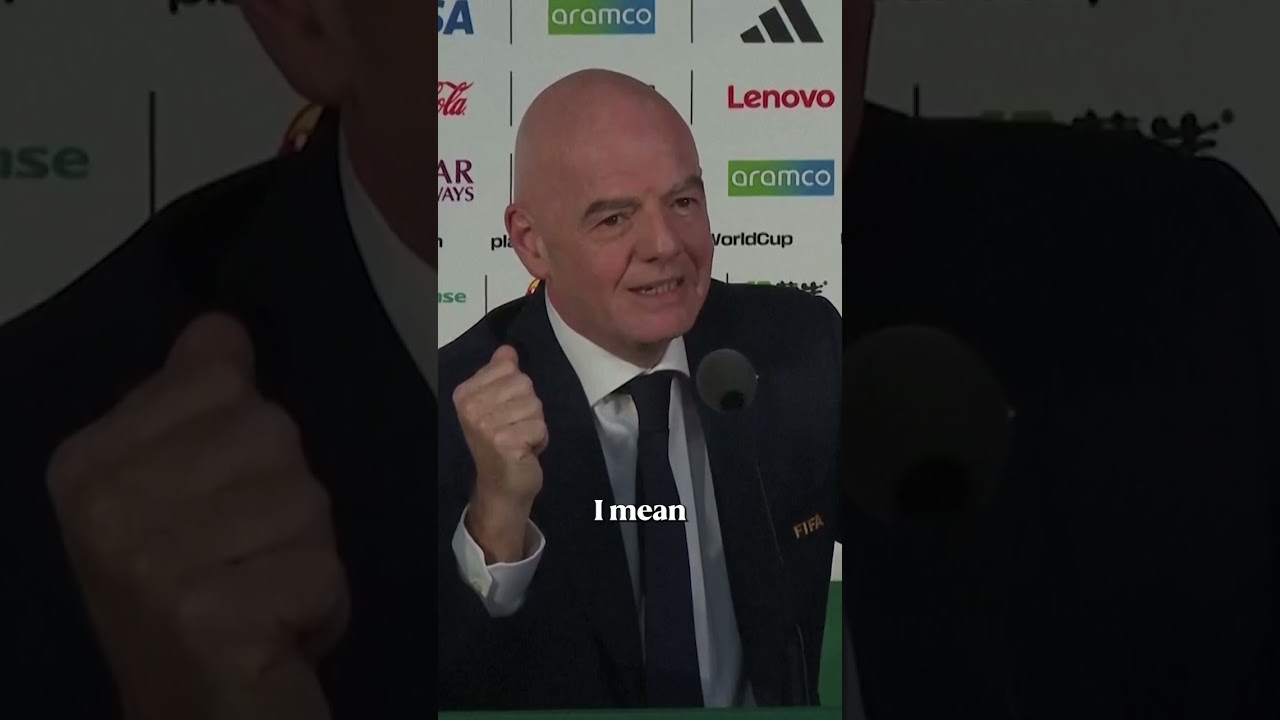 FIFA president Infantino explains his stance on the immigration issues ahead of the World Cup 🗣️