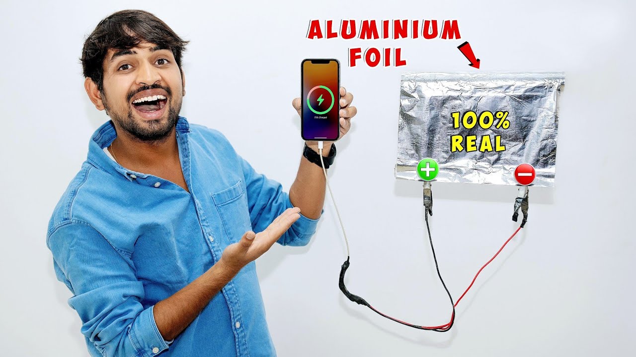 We Charge i Phone Using Aluminium Foil...?
