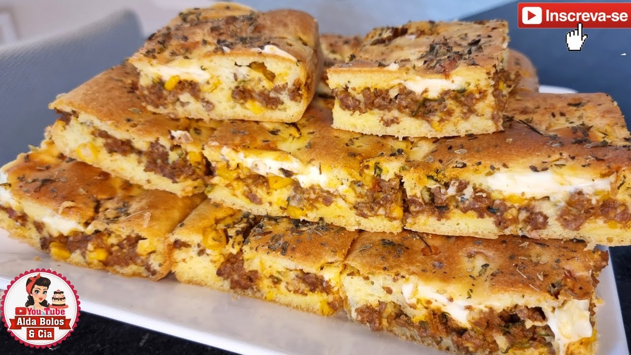 TORTA DE CARNE MOIDA, FÁCIL E RÁPIDA / NO LIQUIDIFICADOR