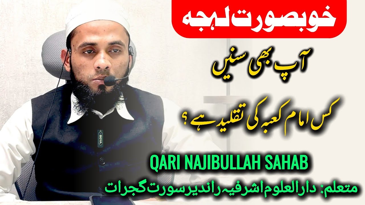 Kis Imaam e Kaba Ka Lehja he? zarur Batae? | Heart ❤️ Touching Tilawat | Qari Najibullah Ashrafi 
