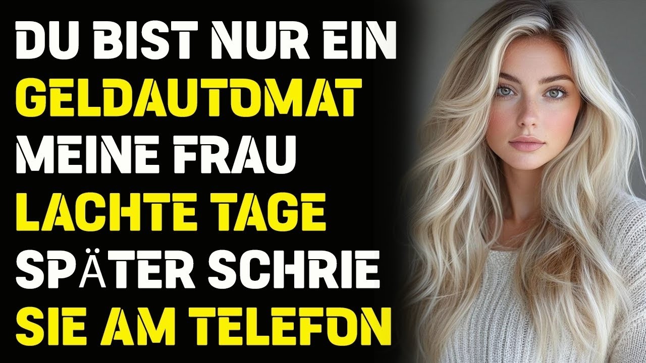 Du bist kein echter Mann nur ein Geldautomat Schwester meiner Frau lachte während mein Auto benutzt
