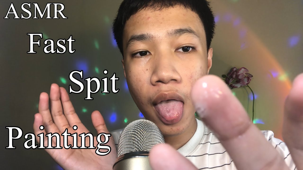 ASMR- Fast Spit Painting