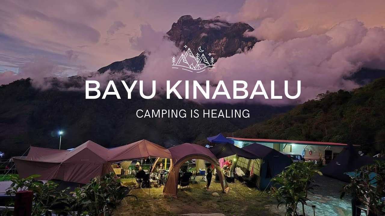 CAMPING IN HEAVY RAIN | STRONG WINDS AND RELAXING AT BAYU KINABALU CAMPSITE #camping #vlog #healing
