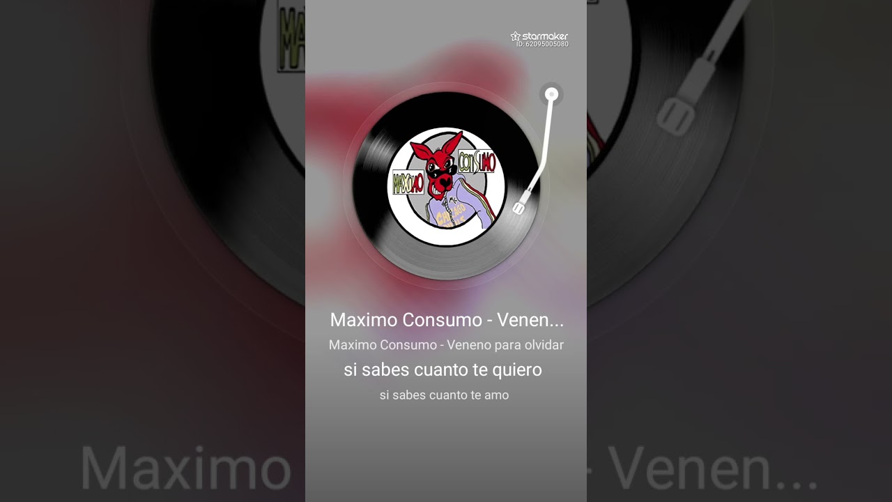 KARAOKE Veneno para olvidar Máximo Consumo 1 tono menos #reels #cumbia #viral #facebook #karaoke 