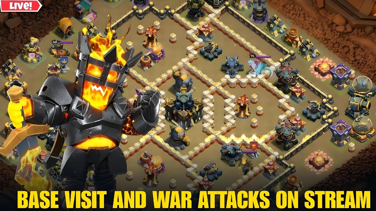 Clash of Clans Live | War  Attacks+ Base Visit | COC Live Join uss #shorts #coc