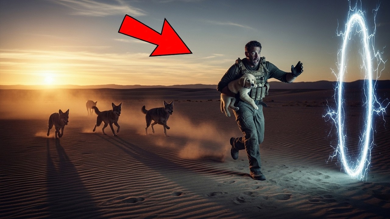 Salva a un cachorro perseguido por coyotes… luego pasa algo increíble