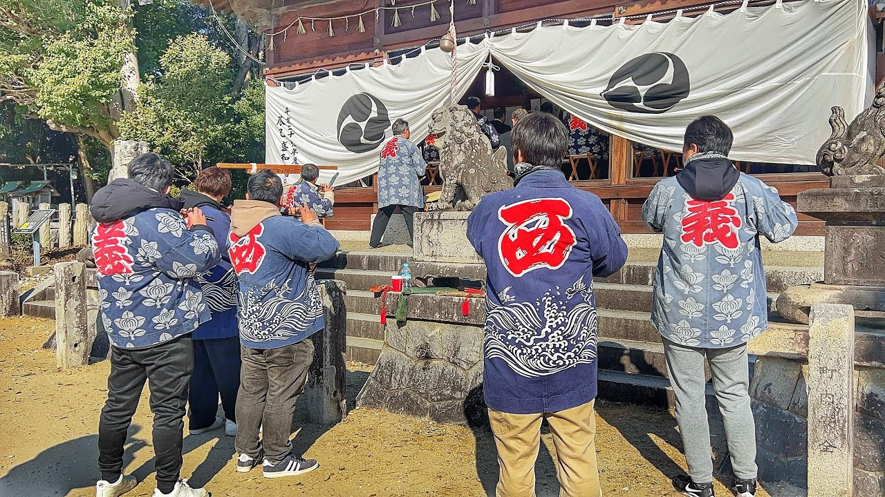 【岩滑地区 初午祭】 義烈組・西組 お囃子 奉納/打ち込み  2026年2月1日 愛知県半田市 岩滑八幡社
