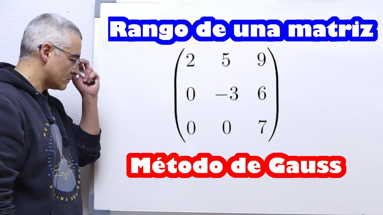 Calcular Rango por Gauss.