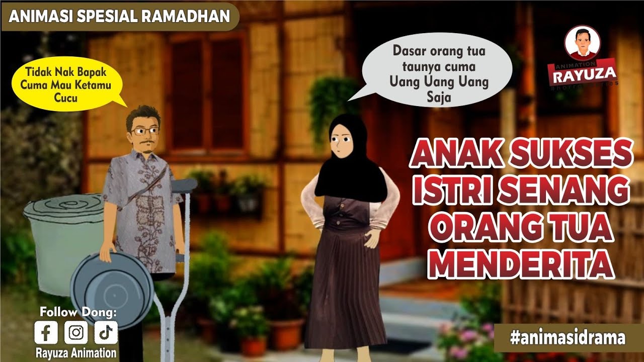 Dasar Tamak, Anak Sukses Istri Senang Tapi Orang Tua Menderita #drama 