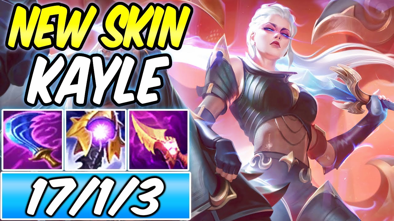 NEW SKIN - KAYLE MID FULL ATTACK SPEED AP LOST CHAPTER PENTAKILL Build & Runes -League of Legends