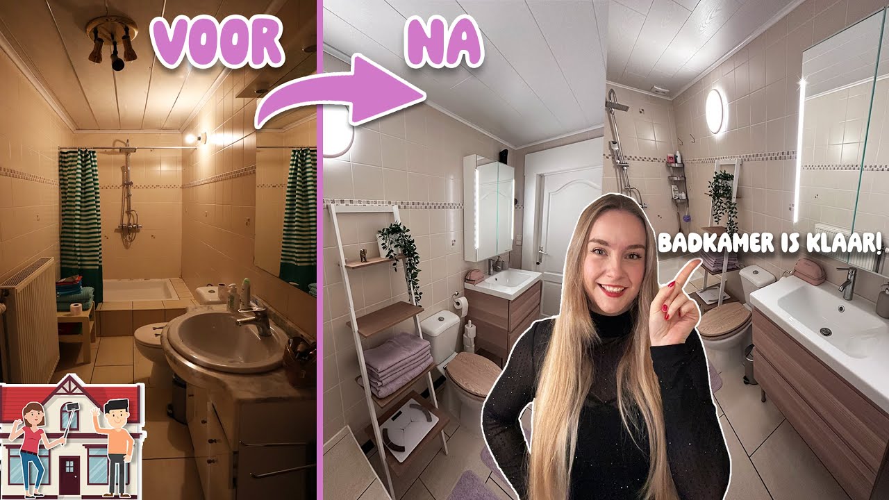 DE BADKAMER IS AF + tour! #VerhuisVlog25 #vlog78