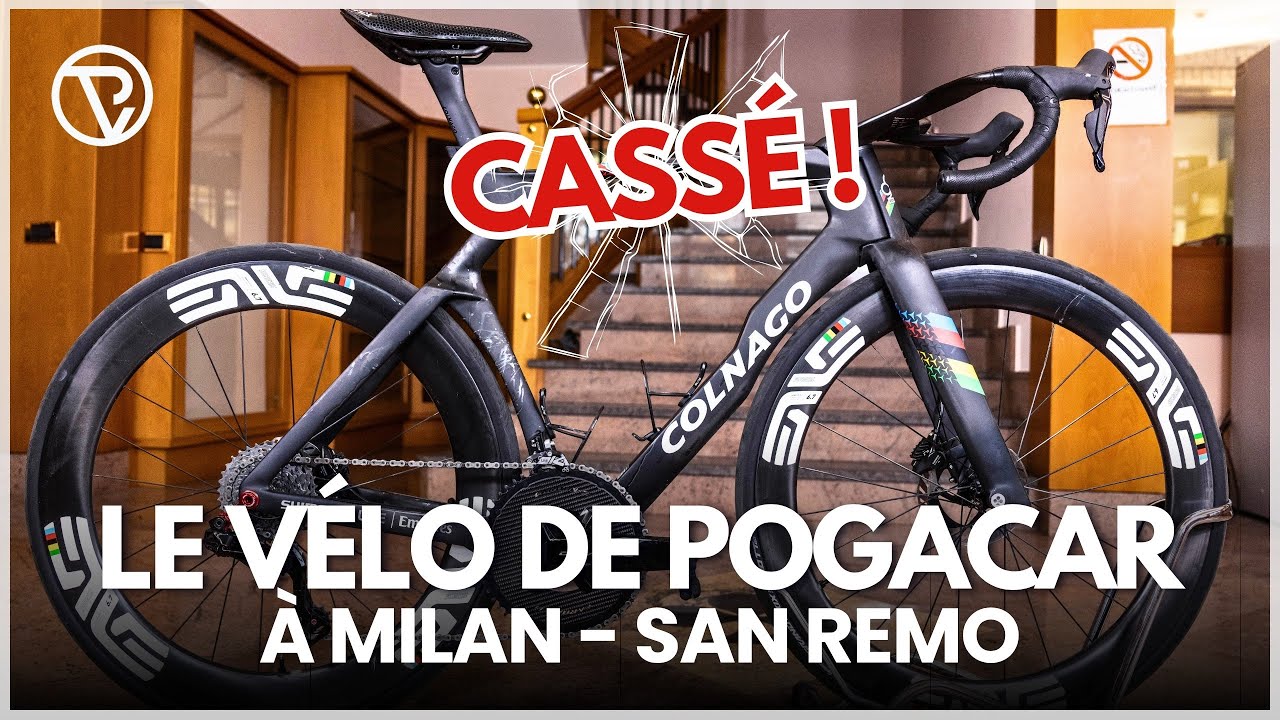 LE V&Eacute;LO CASS&Eacute; DE POGACAR &Agrave; MILAN - SAN REMO 