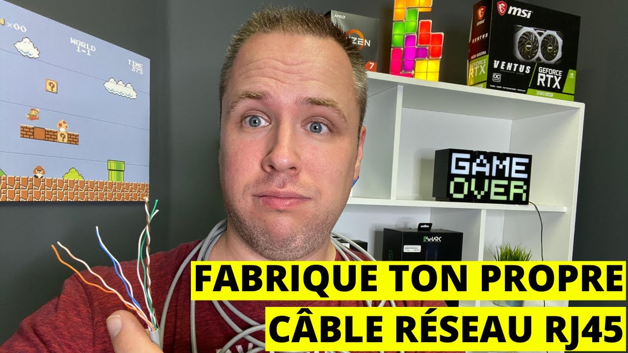 FABRIQUER SON PROPRE CÂBLE RÉSEAU ETHERNET RJ45 POUR INTERNET (TUTO 2020)