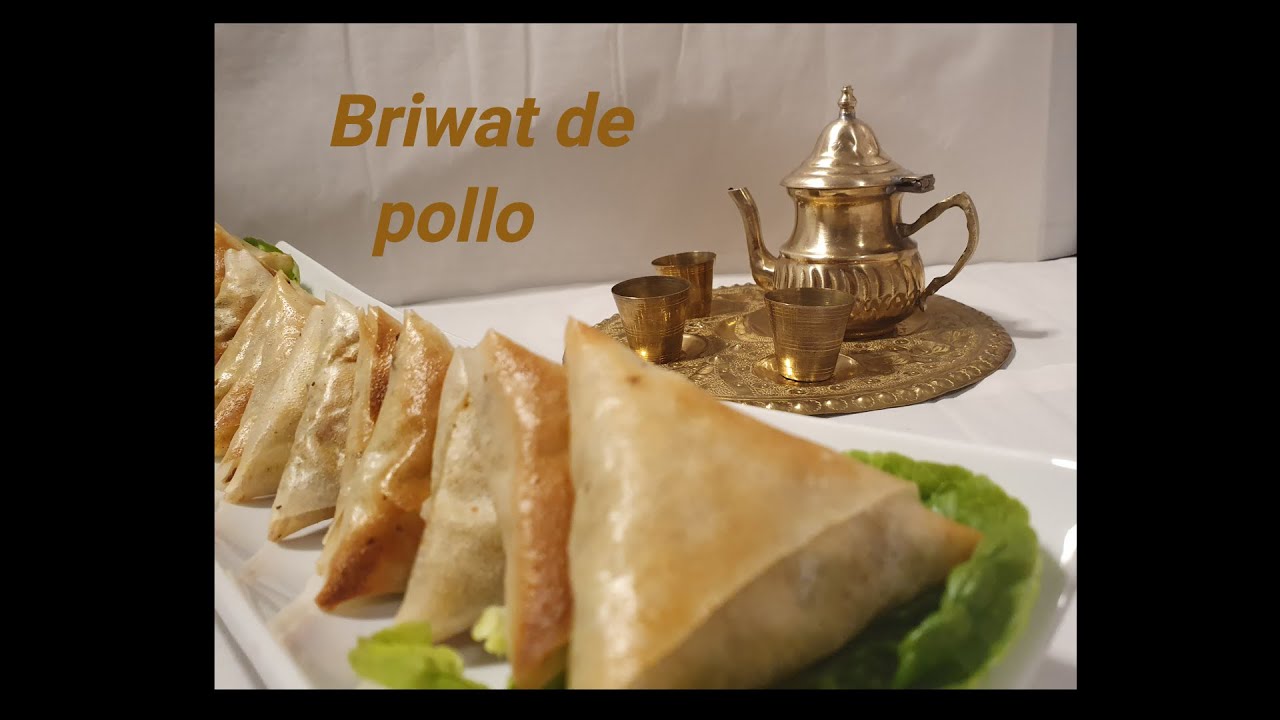 Briwat de pollo especialidad marroquí بريوات الدجاج