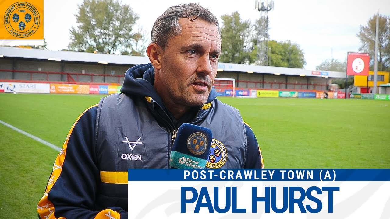 POST-CRAWLEY TOWN | Paul Hurst on dramatic 5-3 win away