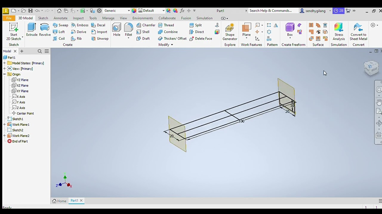 Autodesk Inventor Professional Rangka meja