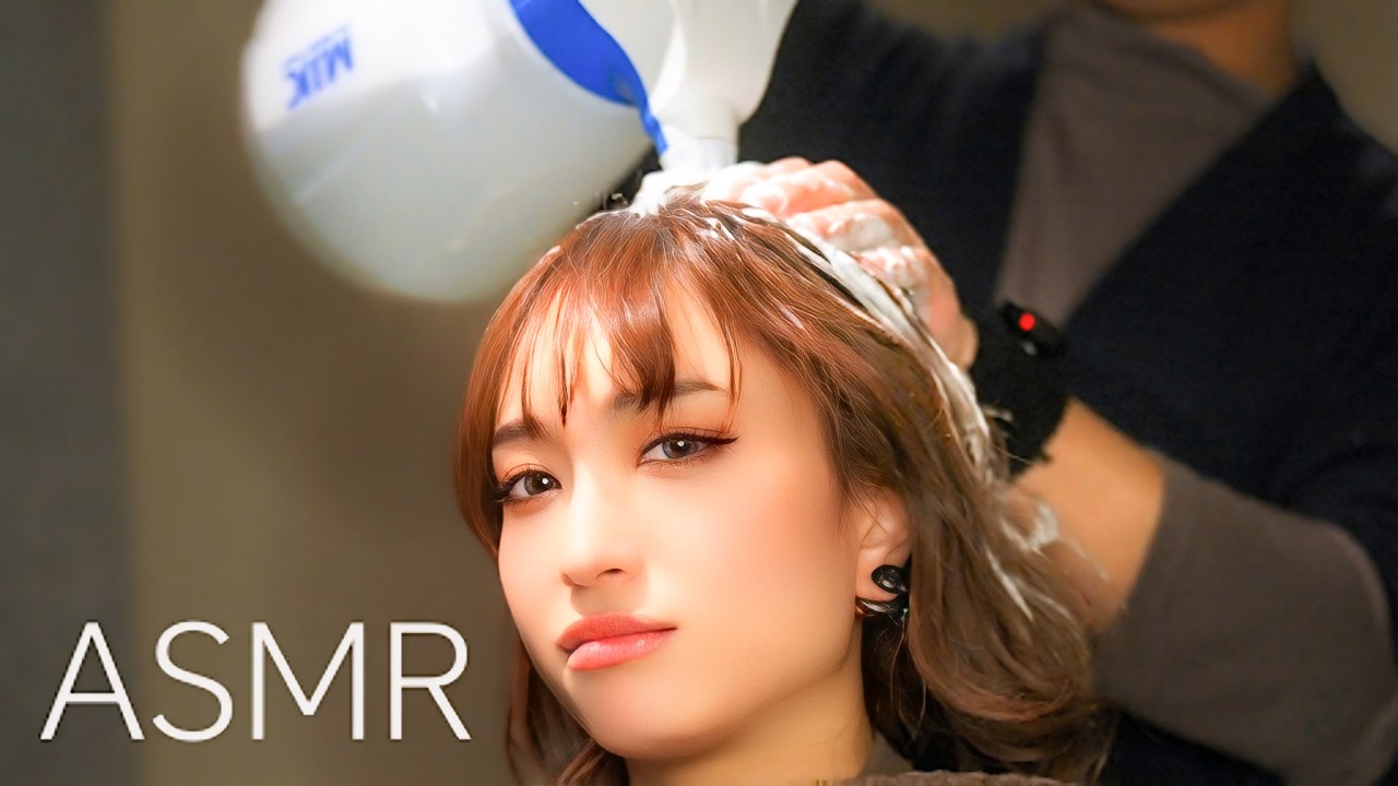 [ASMR] Автомобильный шампунь!? Непредсказуемый спа для головы и массаж 🫧