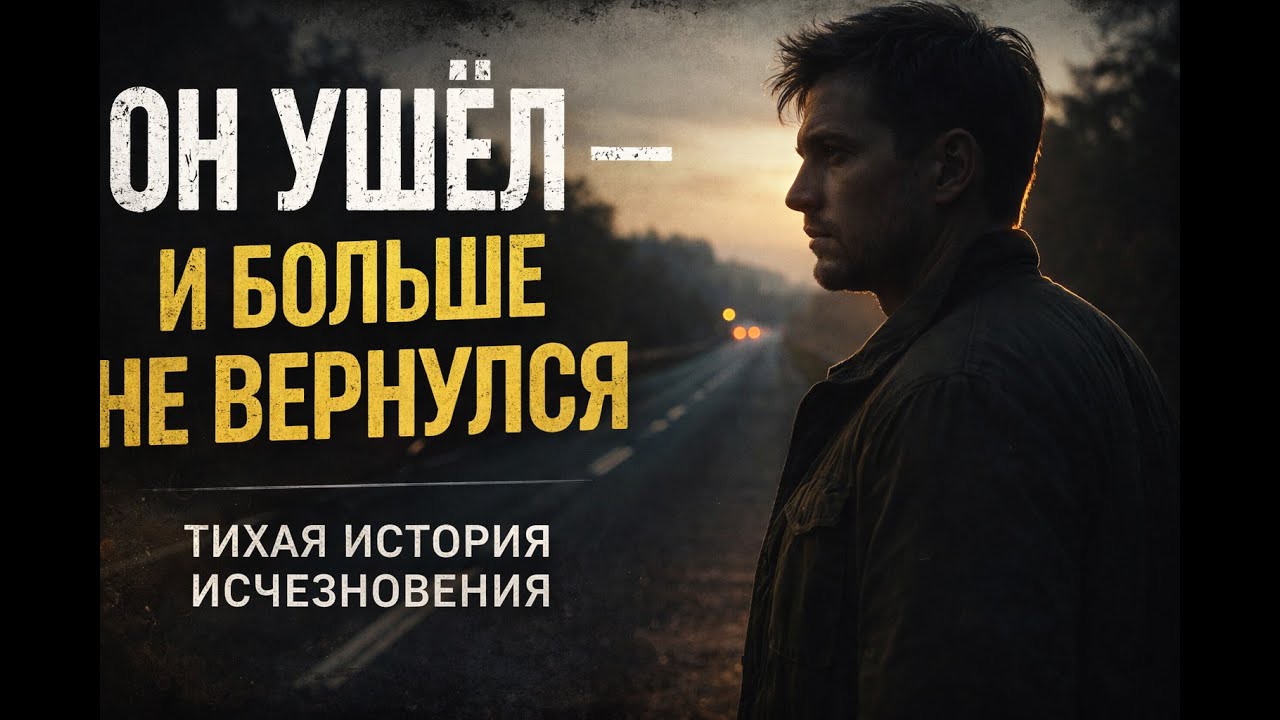 Он ушёл — и больше не вернулся | Тихая история исчезновения