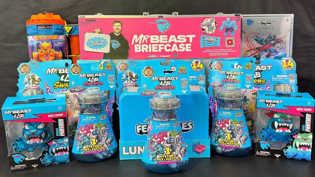 ASMR 40+ Minutes MrBEAST Lab Oddly Satisfying Toy Unboxing Collection