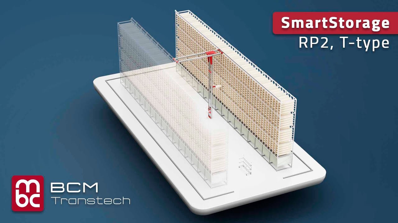 SmartStorage RP2, T-type (Animation) - Semi-automatic solution for ROTARY DIE and  PRINTING PLATE