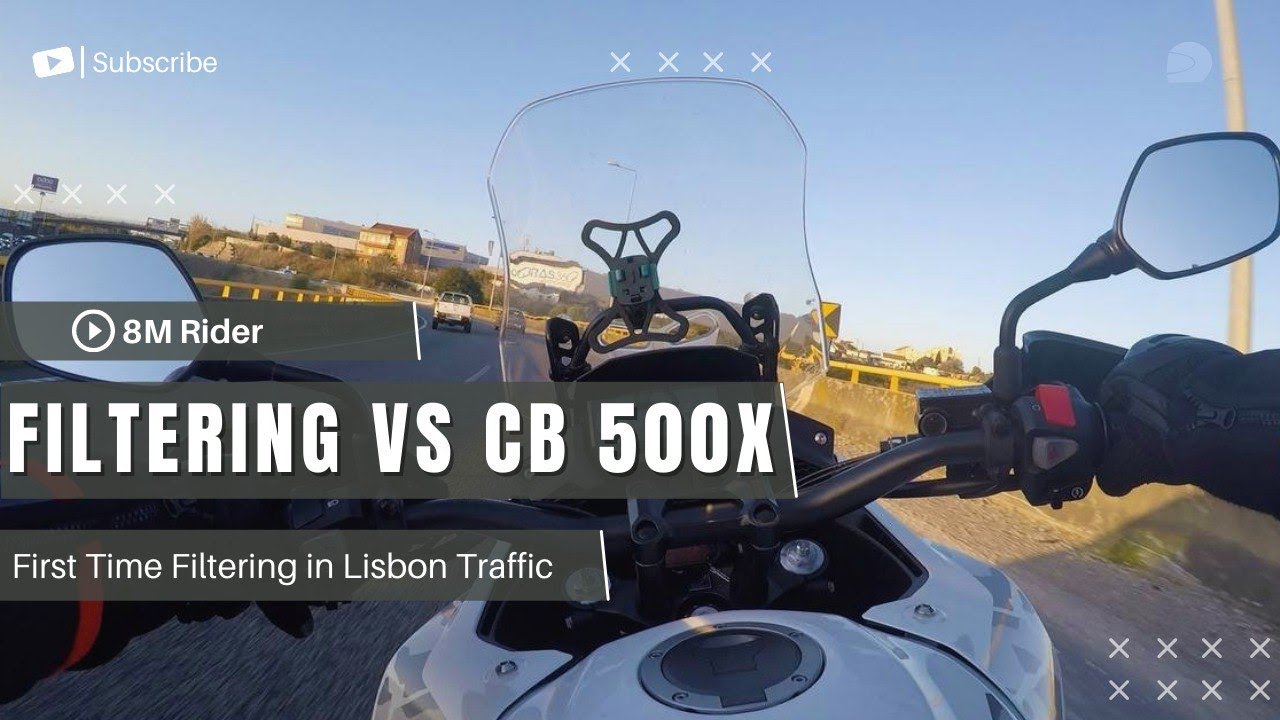 Filtering in Lisbon Traffic VS Honda CB500X - 8M Rider