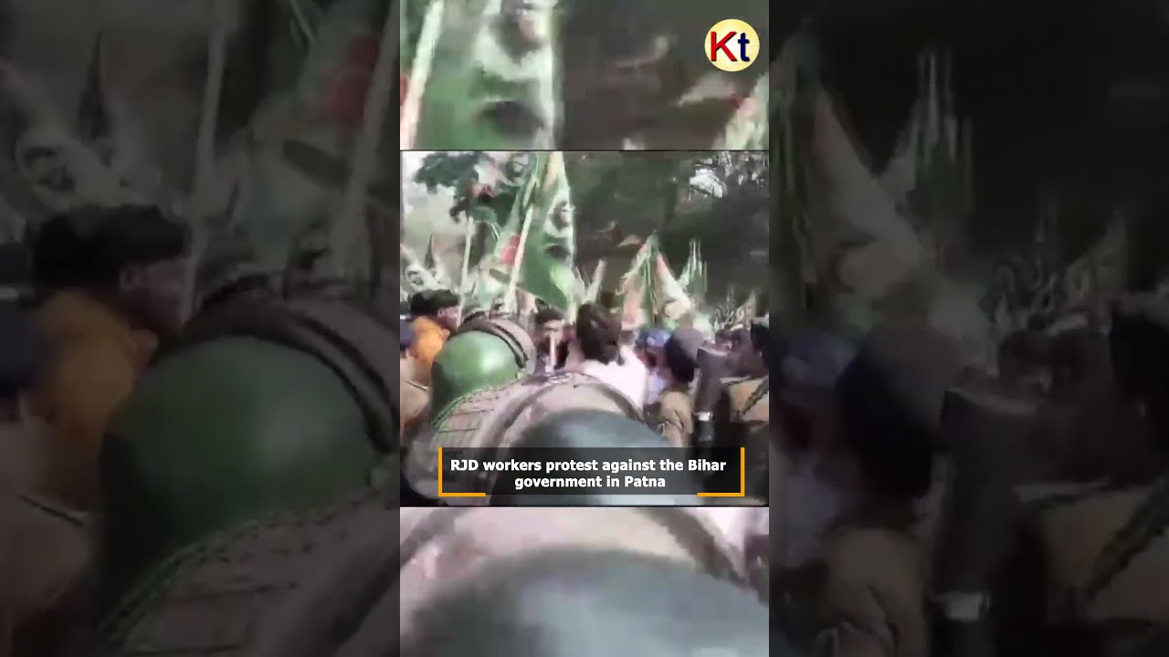 RJD Workers Protest Against The Bihar Government In Patna
